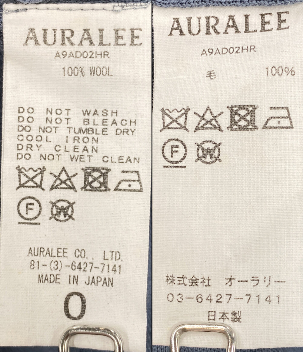 AURALEE ウールスーパーハイゲージスムースニットスリットワンピース レディース SIZE - オーラリー