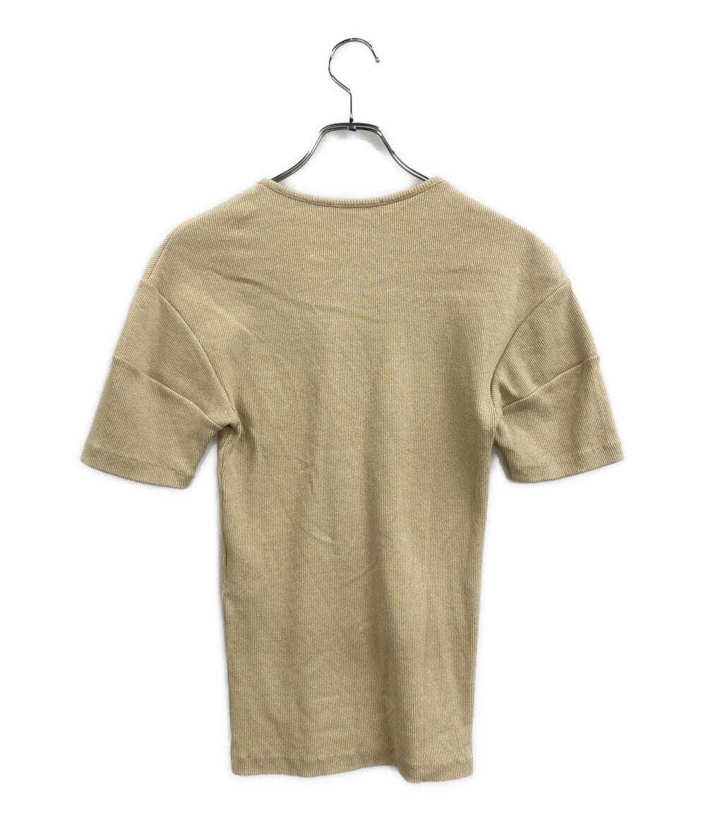 LEMAIRE 半袖ニット ベージュ 8667-343-0092 レディース SIZE S ルメール