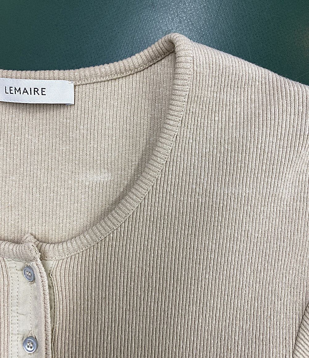 LEMAIRE 半袖ニット ベージュ 8667-343-0092 レディース SIZE S ルメール