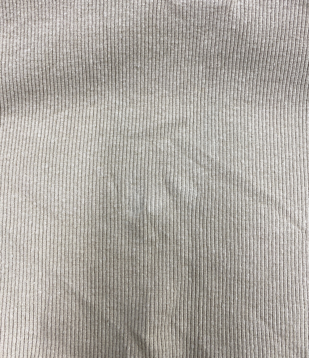 LEMAIRE 半袖ニット ベージュ 8667-343-0092 レディース SIZE S ルメール