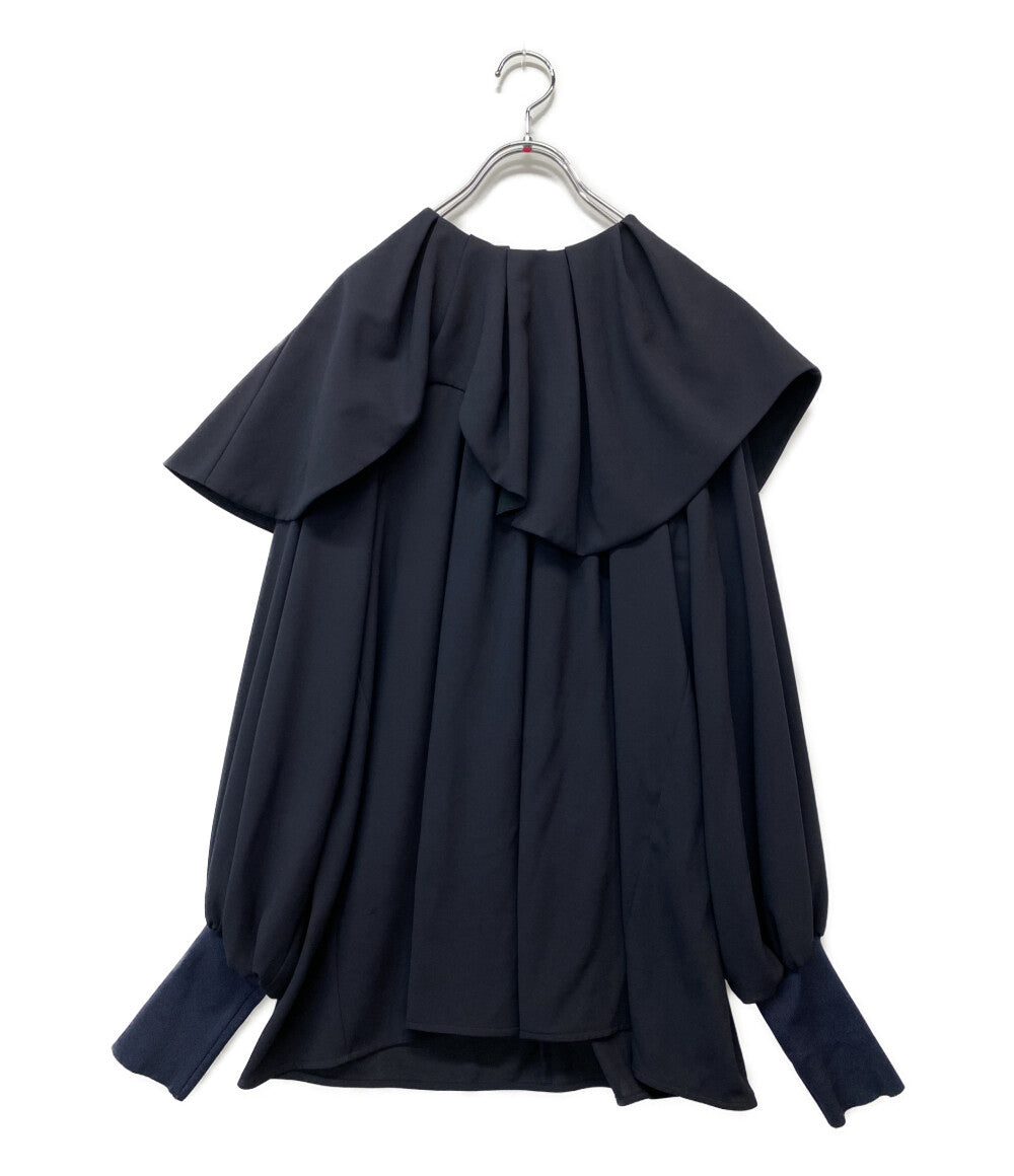 ENFOLD ブラウス 22SS ネイビー レディース SIZE 38 エンフォルド