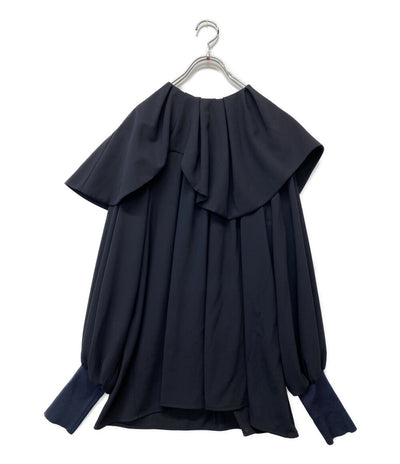 ENFOLD ブラウス 22SS ネイビー レディース SIZE 38 エンフォルド