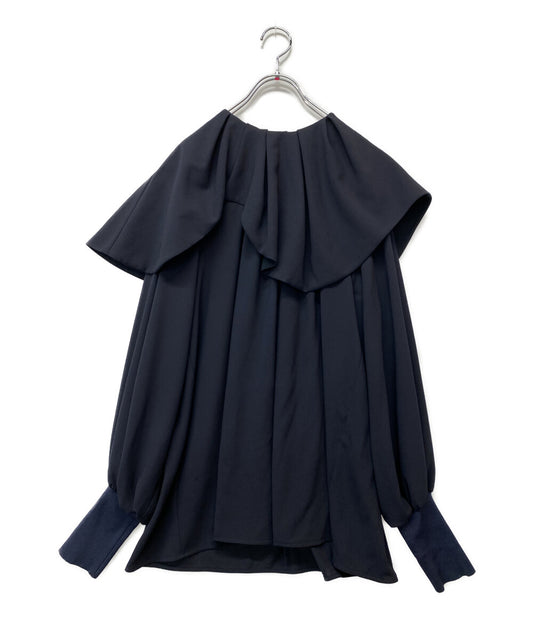 ENFOLD ブラウス 22SS ネイビー レディース SIZE 38 エンフォルド