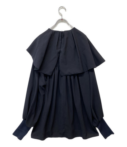 ENFOLD ブラウス 22SS ネイビー レディース SIZE 38 エンフォルド