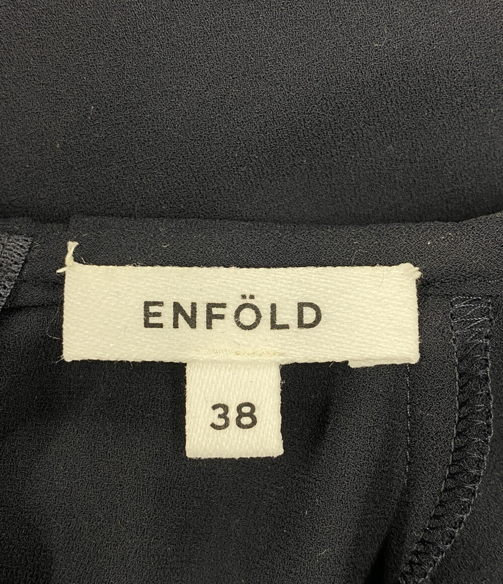 ENFOLD ブラウス 22SS ネイビー レディース SIZE 38 エンフォルド