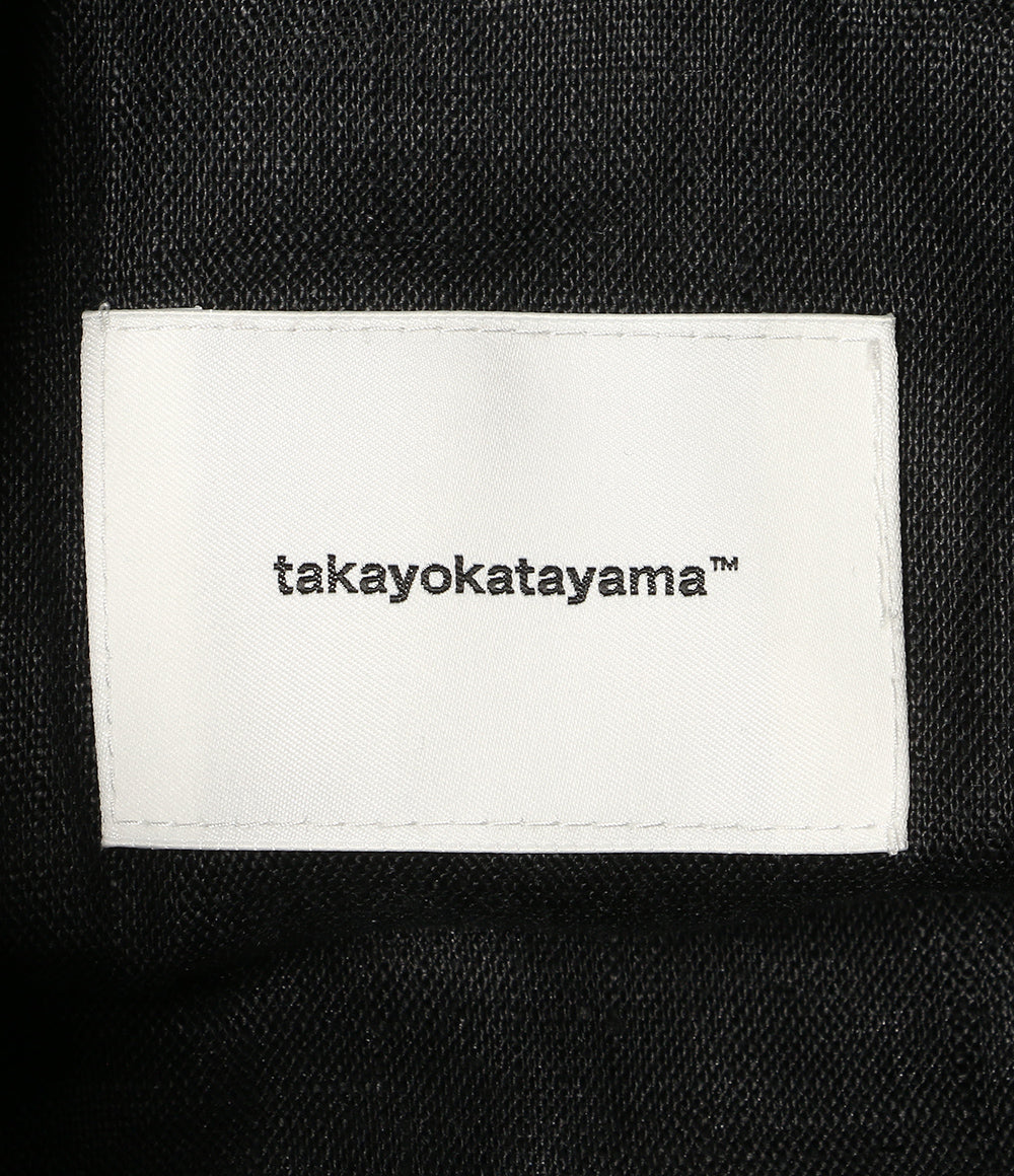 takayokatayama タカヨカタヤマ ショルダーバッグ 巾着バッグ 籐 外袋付き ブラック レディース
