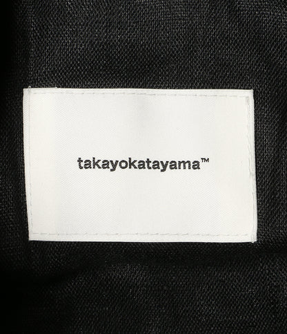 takayokatayama タカヨカタヤマ ショルダーバッグ 巾着バッグ 籐 外袋付き ブラック レディース