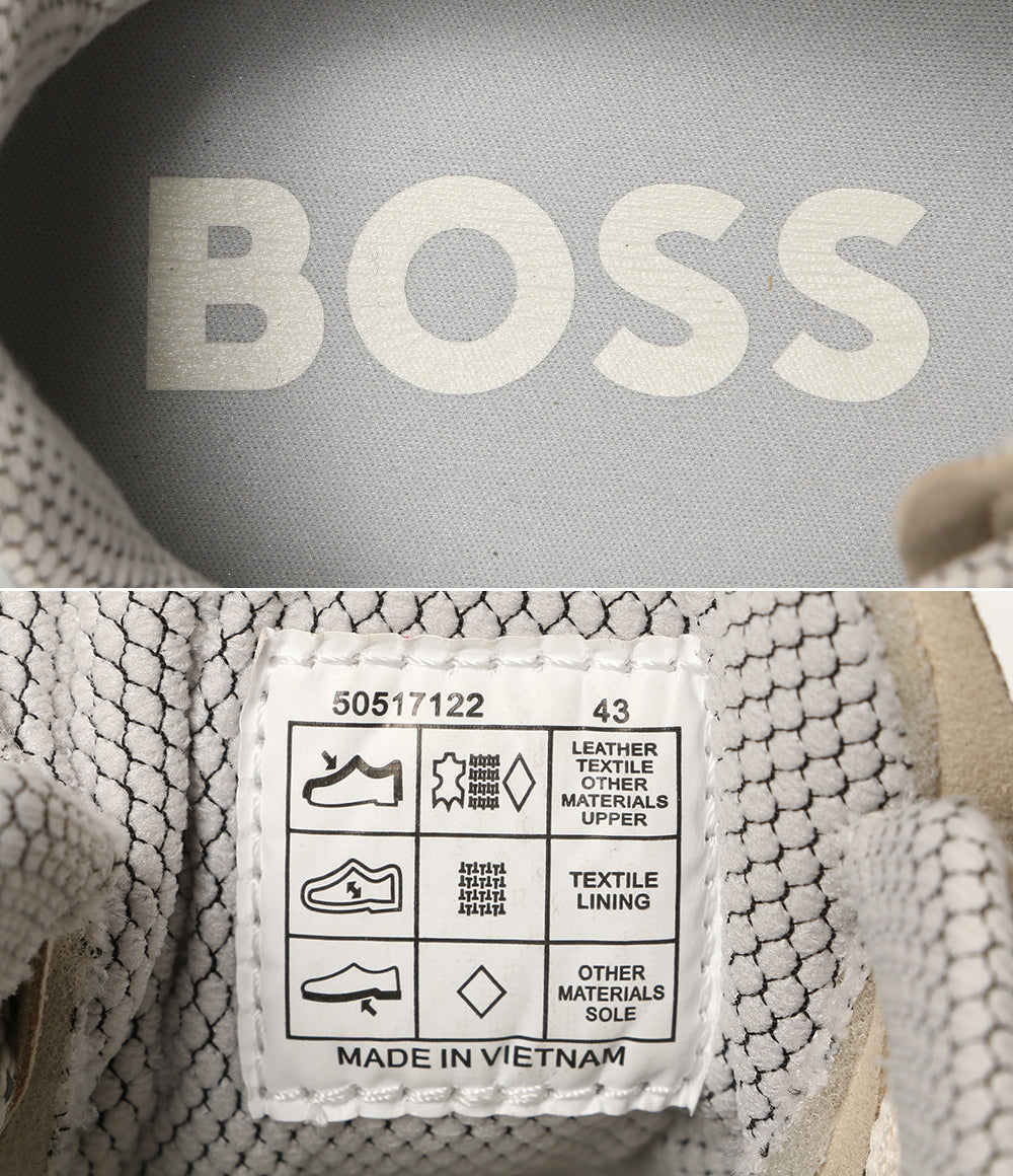 HUGO BOSS スニーカー ホワイト ベージュ メンズ SIZE 43 ヒューゴボス