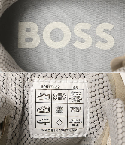 HUGO BOSS スニーカー ホワイト ベージュ メンズ SIZE 43 ヒューゴボス