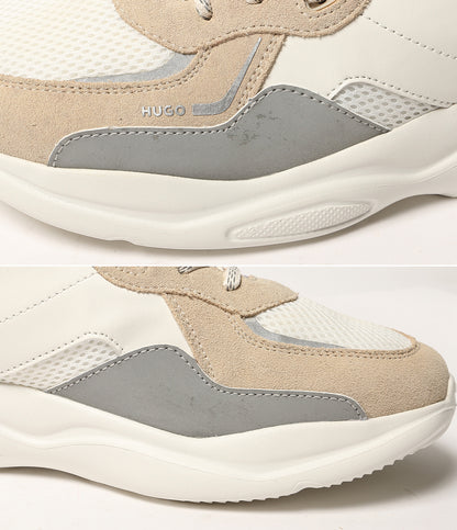HUGO BOSS スニーカー ホワイト ベージュ メンズ SIZE 43 ヒューゴボス