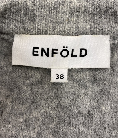 ENFOLD サークルニット ビブニット レディース SIZE 38 エンフォルド
