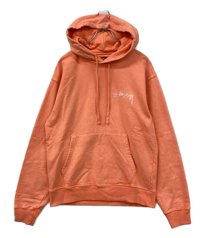 STUSSY スウェットパーカー ca28629 オレンジ メンズ SIZE M ステューシー