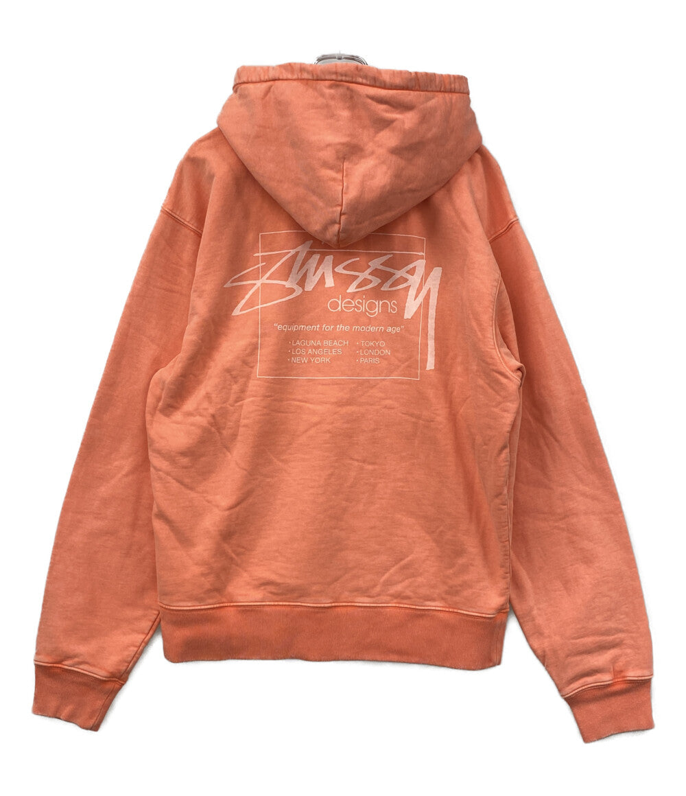 STUSSY スウェットパーカー ca28629 オレンジ メンズ SIZE M ステューシー