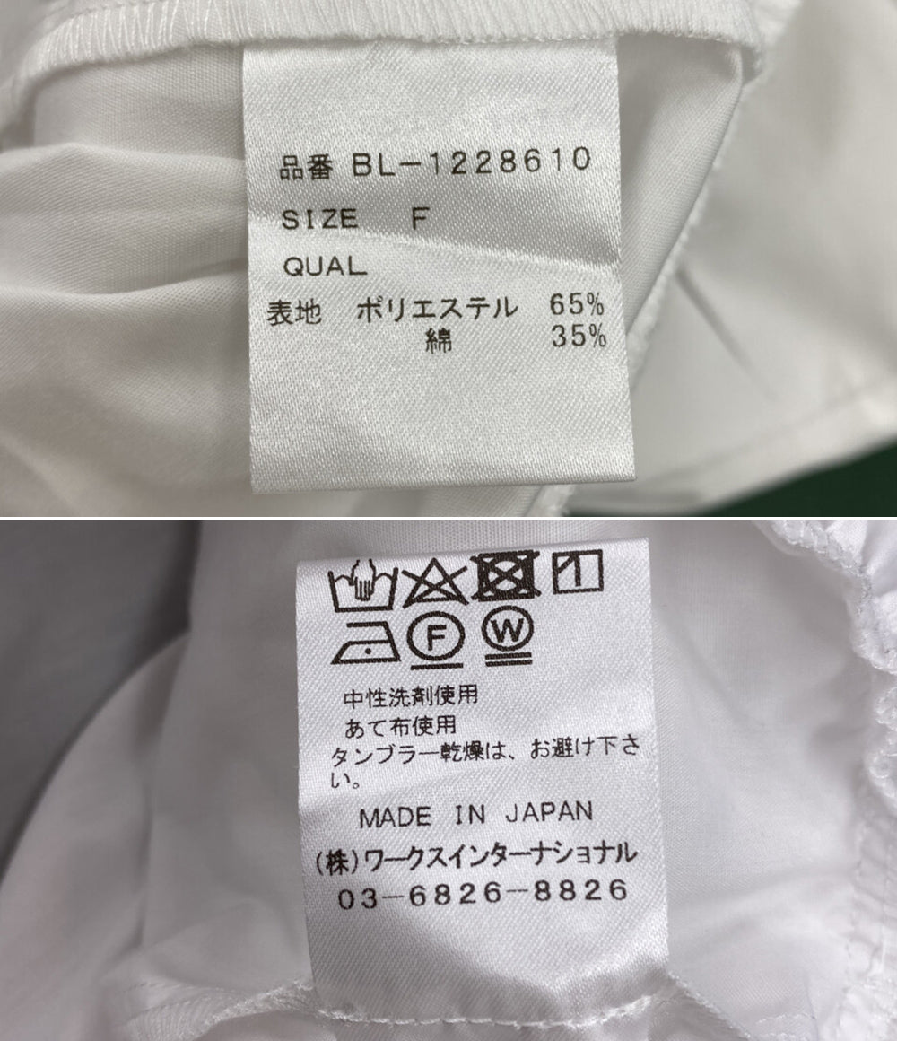 TSURU By MARIKO OIKAWA 長袖ブラウス パフスリーブ ホワイト BL-1228610 レディース SIZE F ツルバイマリコオイカワ