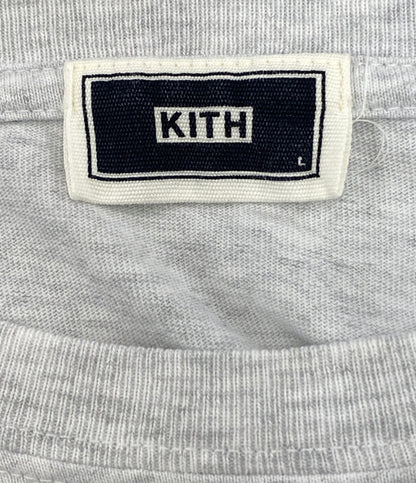 KITH 長袖Ｔシャツ ロンT 杢グレー ロゴ メンズ SIZE L キス