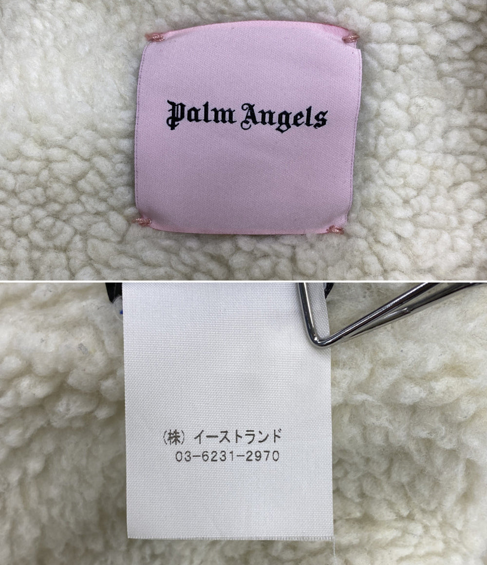 PALM ANGELS デニムジャケット ボア スカルプリント メンズ SIZE M パームエンジェルス