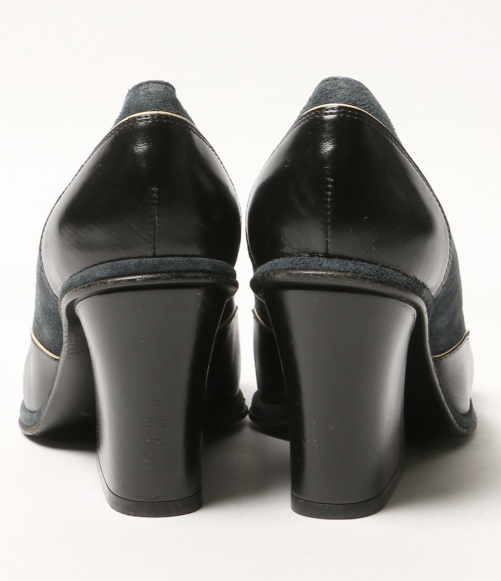 DRIES VAN NOTEN パンプス ネイビー×ブラック×クリーム レディース SIZE 36 ドリスヴァンノッテン