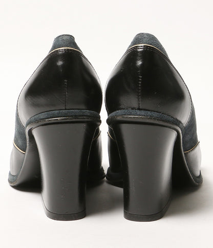 DRIES VAN NOTEN パンプス ネイビー×ブラック×クリーム レディース SIZE 36 ドリスヴァンノッテン