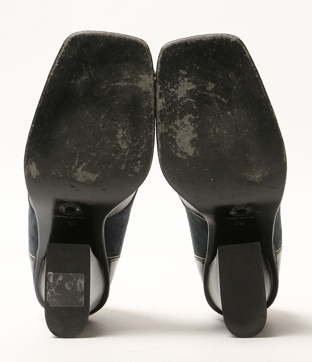 DRIES VAN NOTEN パンプス ネイビー×ブラック×クリーム レディース SIZE 36 ドリスヴァンノッテン