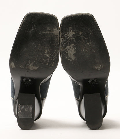 DRIES VAN NOTEN パンプス ネイビー×ブラック×クリーム レディース SIZE 36 ドリスヴァンノッテン