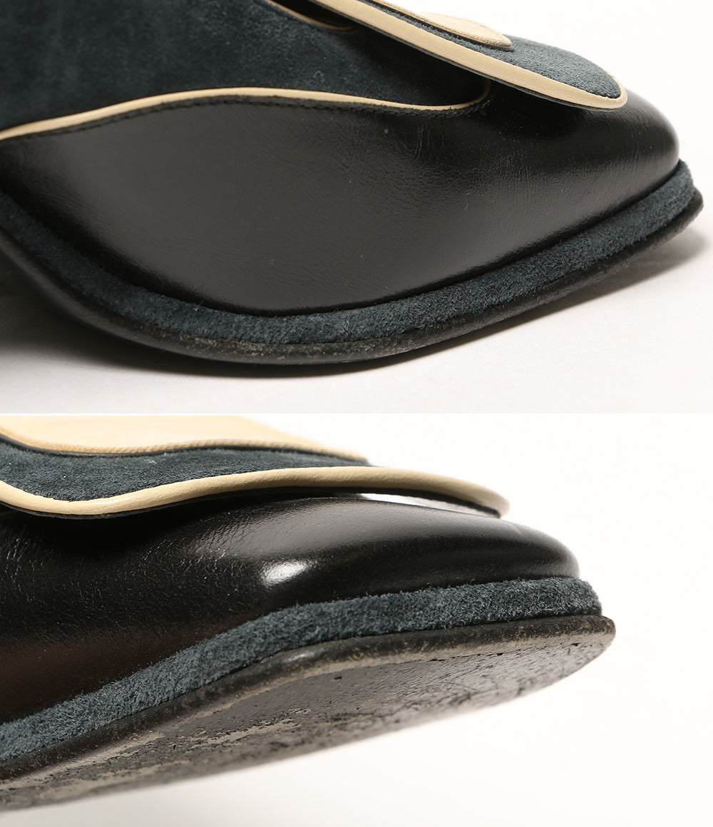 DRIES VAN NOTEN パンプス ネイビー×ブラック×クリーム レディース SIZE 36 ドリスヴァンノッテン