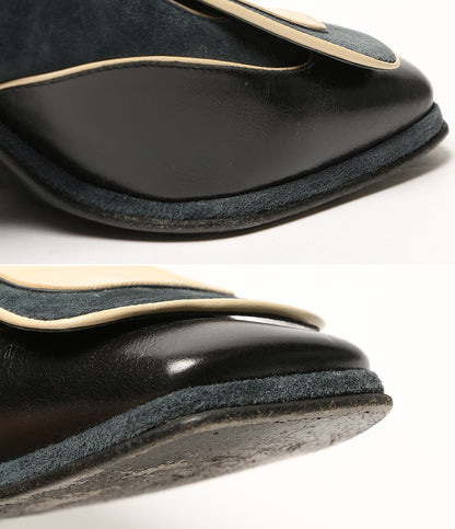 DRIES VAN NOTEN パンプス ネイビー×ブラック×クリーム レディース SIZE 36 ドリスヴァンノッテン