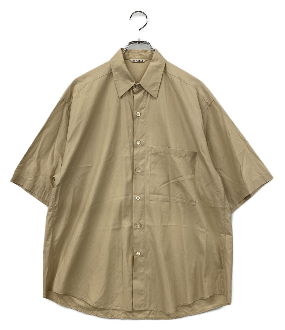 AURALEE 半袖シャツ WASHED FINX TWILL BIG HALF SLEEVED SHIRT メンズ SIZE 4 オーラリー