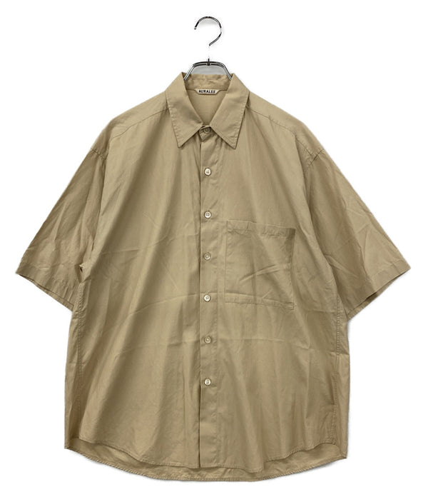 AURALEE 半袖シャツ WASHED FINX TWILL BIG HALF SLEEVED SHIRT メンズ SIZE 4 オーラリー