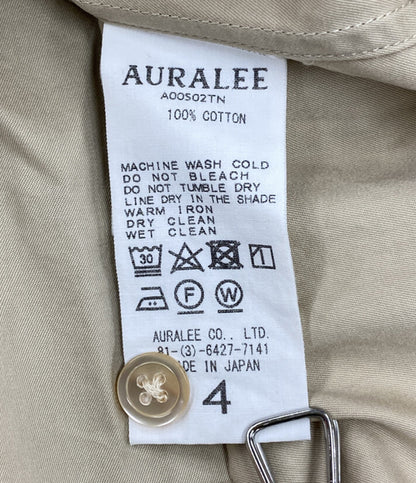 AURALEE 半袖シャツ WASHED FINX TWILL BIG HALF SLEEVED SHIRT メンズ SIZE 4 オーラリー