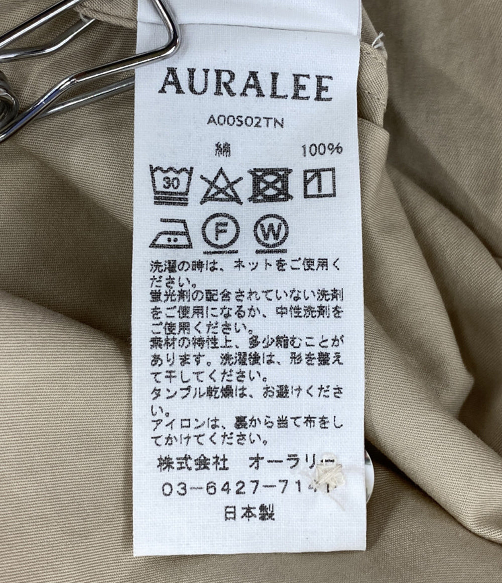 AURALEE 半袖シャツ WASHED FINX TWILL BIG HALF SLEEVED SHIRT メンズ SIZE 4 オーラリー
