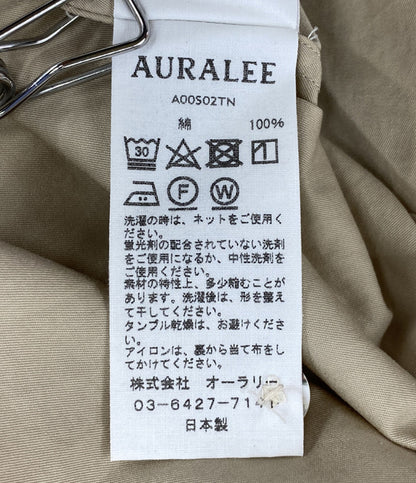 AURALEE 半袖シャツ WASHED FINX TWILL BIG HALF SLEEVED SHIRT メンズ SIZE 4 オーラリー
