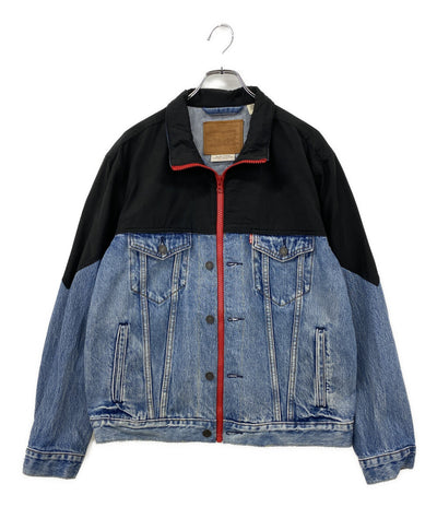 LEVI'S デニムジャケット デニム×ナイロン ブルー メンズ SIZE M リーバイス