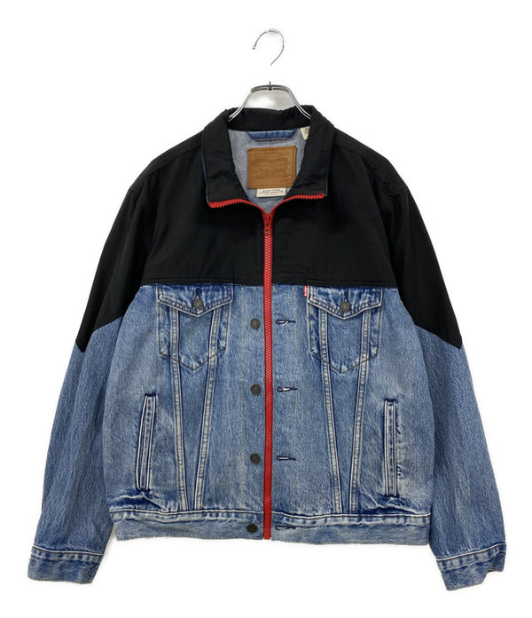 LEVI'S デニムジャケット デニム×ナイロン ブルー メンズ SIZE M リーバイス