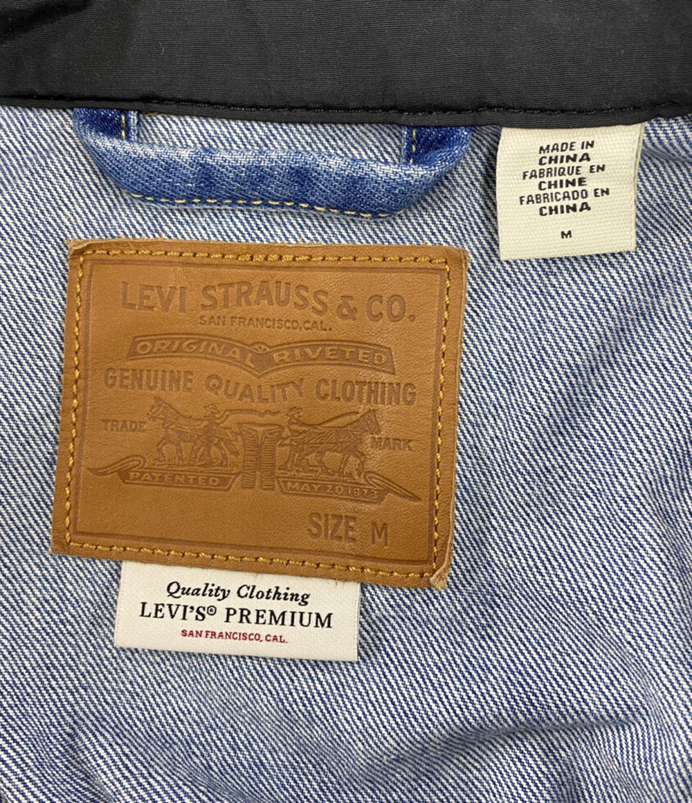 LEVI'S デニムジャケット デニム×ナイロン ブルー メンズ SIZE M リーバイス