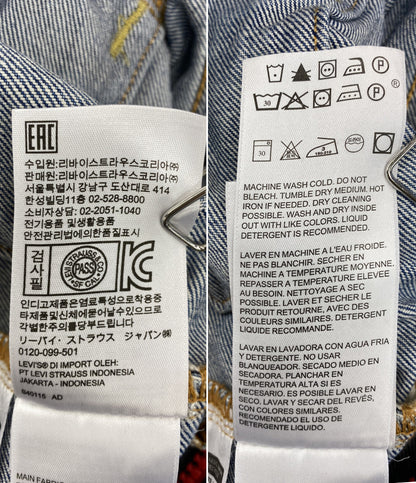 LEVI'S デニムジャケット デニム×ナイロン ブルー メンズ SIZE M リーバイス