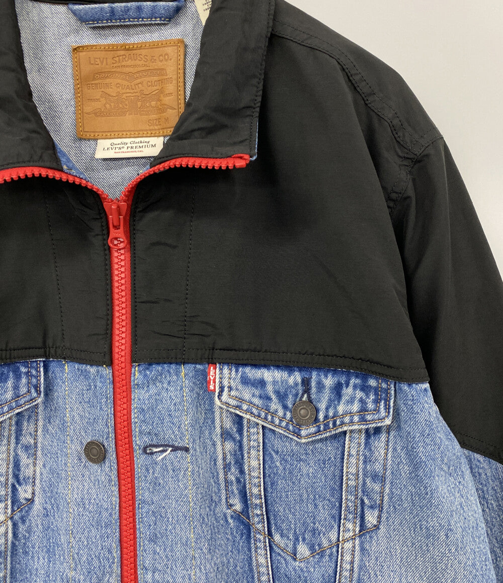 LEVI'S デニムジャケット デニム×ナイロン ブルー メンズ SIZE M リーバイス