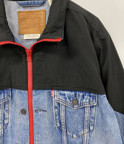 LEVI'S デニムジャケット デニム×ナイロン ブルー メンズ SIZE M リーバイス