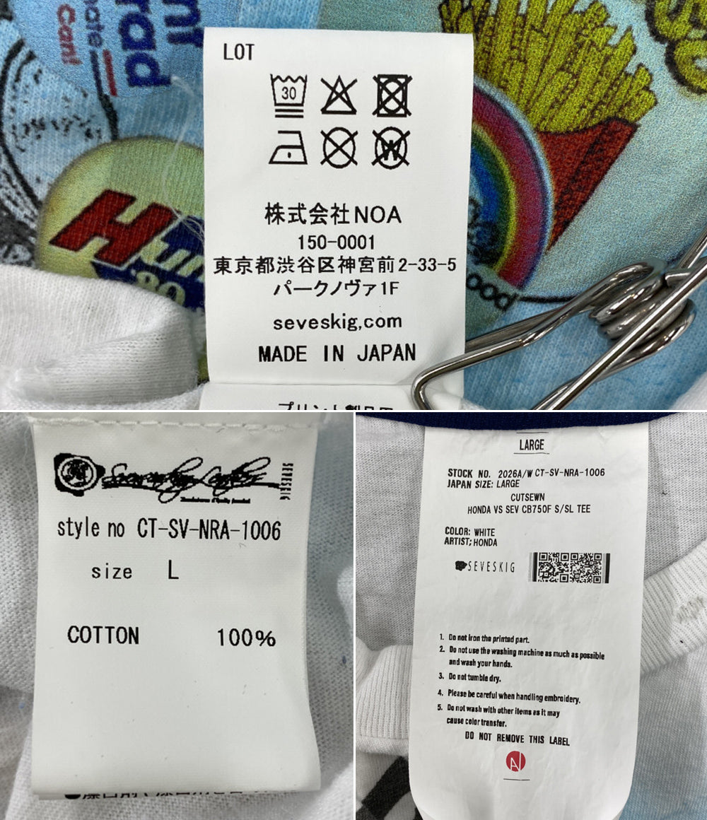 SEVESKIG×HONDA 半袖Ｔシャツ Honda vs SEV CB750F CT SV NRA 2026AW メンズ SIZE L セヴシグ