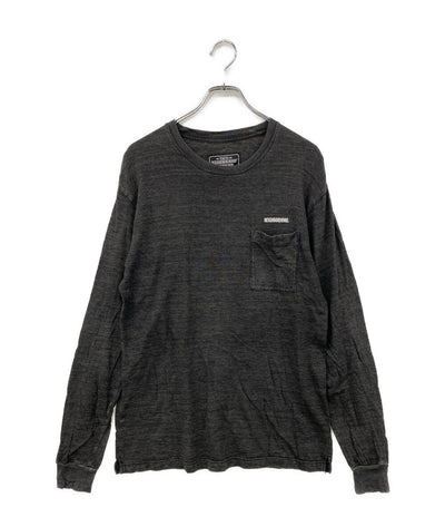 NEIGHBORHOOD 長袖Ｔシャツ ポケ付 胸ロゴ刺繍 201UWNH-CSM01S メンズ SIZE S ネイバーフッド