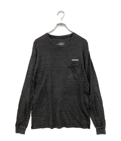 NEIGHBORHOOD 長袖Ｔシャツ ポケ付 胸ロゴ刺繍 201UWNH-CSM01S メンズ SIZE S ネイバーフッド