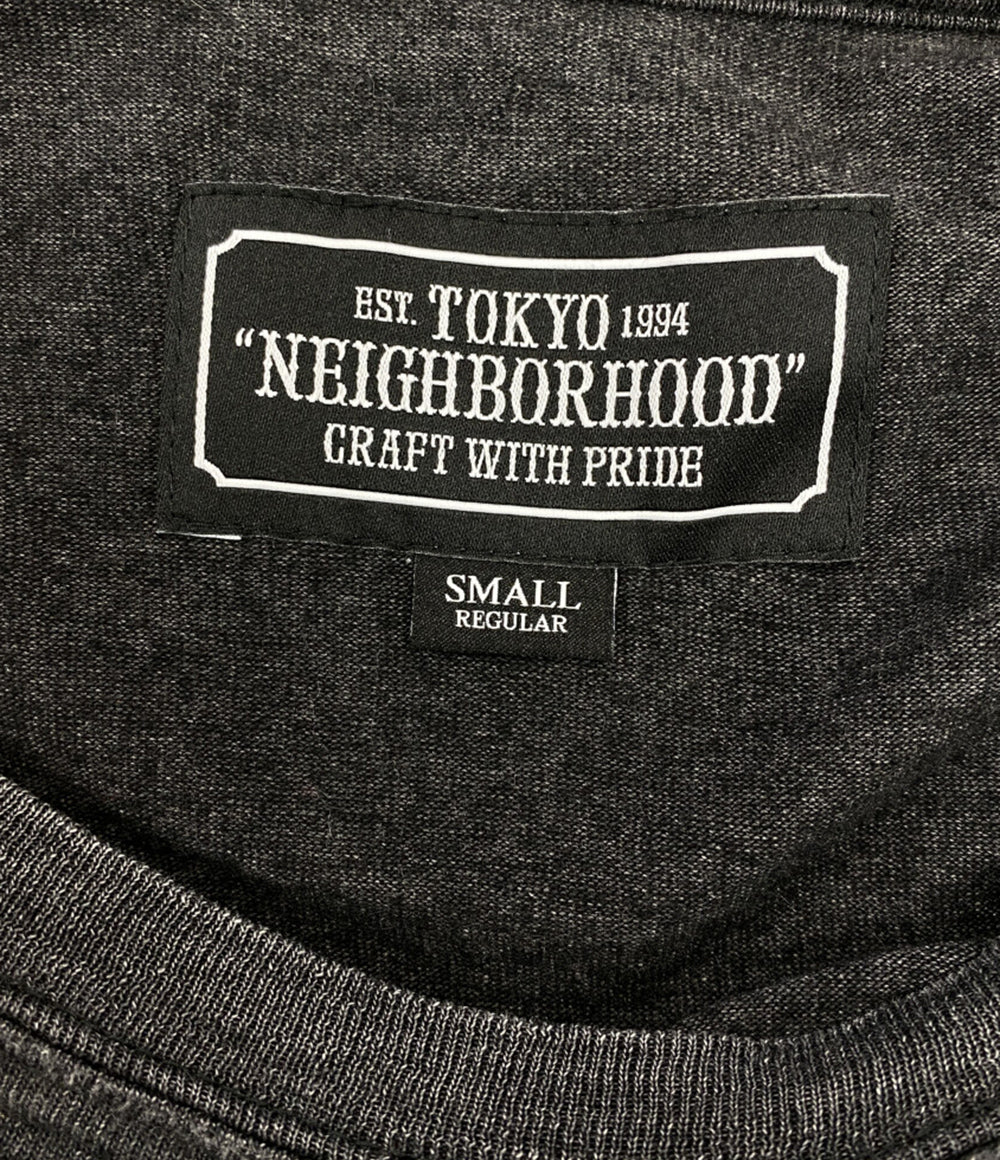 NEIGHBORHOOD 長袖Ｔシャツ ポケ付 胸ロゴ刺繍 201UWNH-CSM01S メンズ SIZE S ネイバーフッド