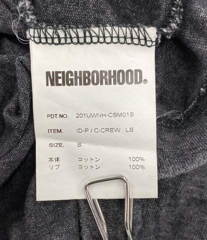 NEIGHBORHOOD 長袖Ｔシャツ ポケ付 胸ロゴ刺繍 201UWNH-CSM01S メンズ SIZE S ネイバーフッド