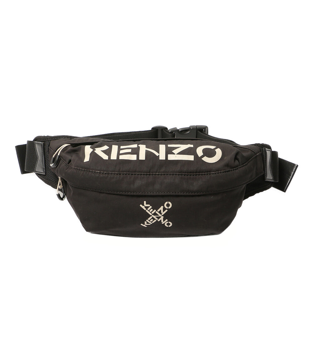 KENZO ボディバッグ ウエスト ブラック ロゴ メンズ ケンゾー
