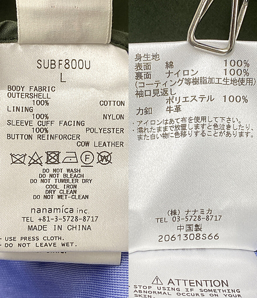 nanamica ステンカラーコート モスグリーン SUBF800U SUBF800U メンズ SIZE L ナナミカ