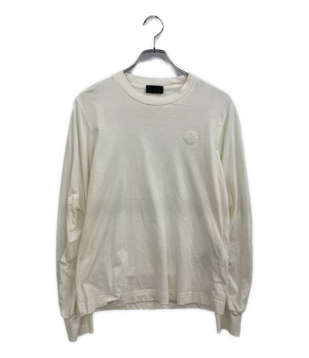 美品 MONCLER 長袖Ｔシャツ ホワイト 2024 K10938D00003 レディース SIZE XS モンクレール