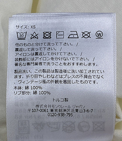美品 MONCLER 長袖Ｔシャツ ホワイト 2024 K10938D00003 レディース SIZE XS モンクレール