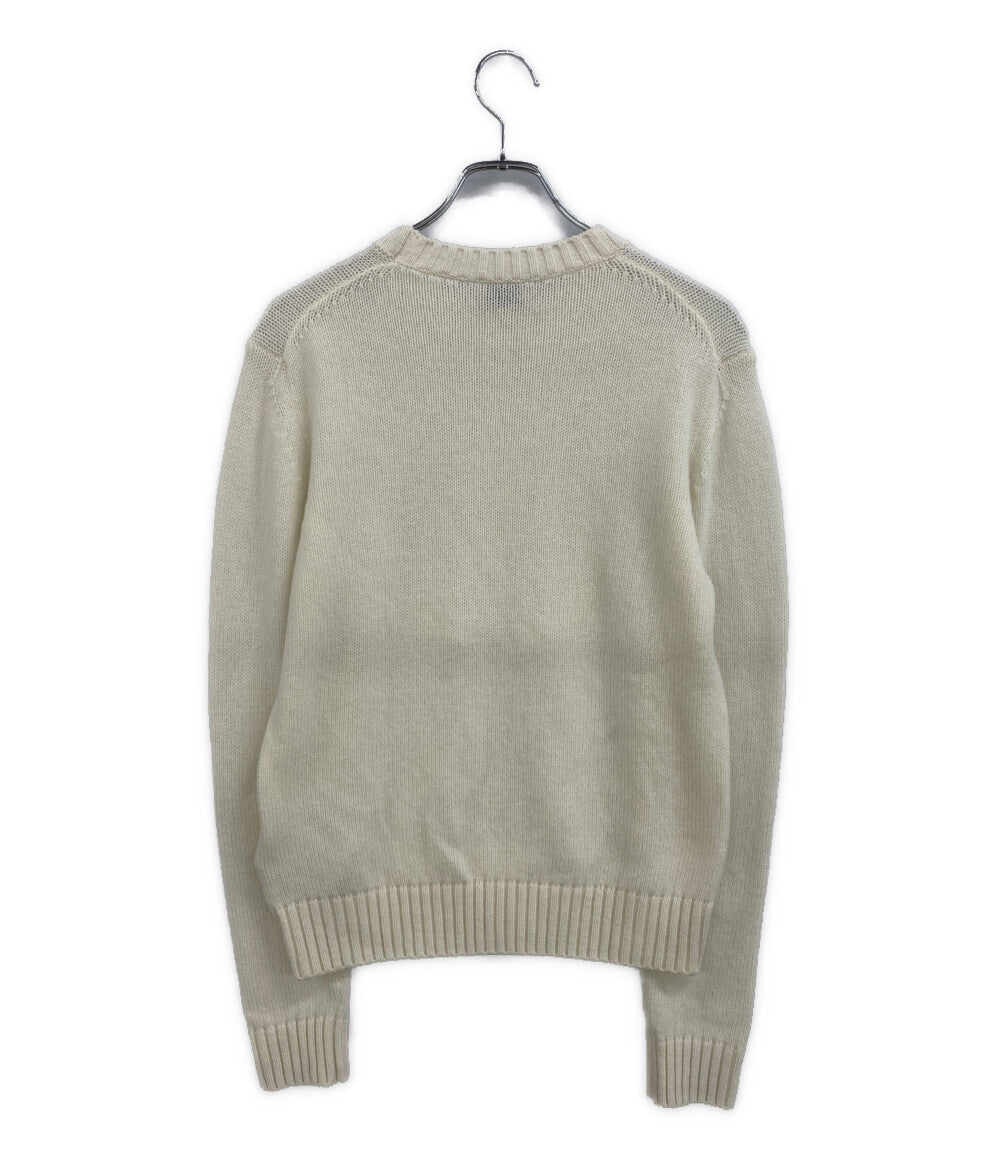 美品 MONCLER ニット ホワイト c-tind-23-20643-m レディース SIZE S モンクレール