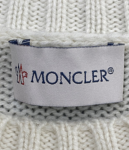 美品 MONCLER ニット ホワイト c-tind-23-20643-m レディース SIZE S モンクレール