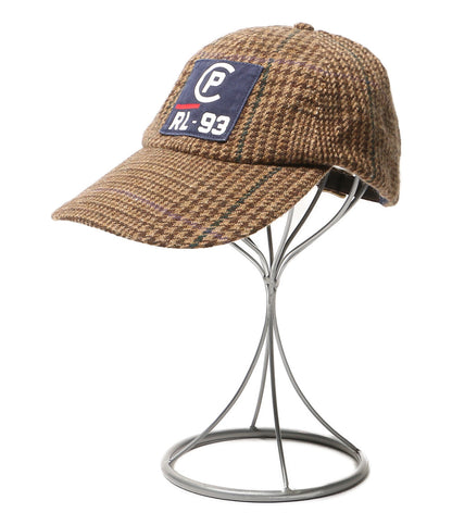 美品 POLO RALPH LAUREN キャップ CP-93 ロングビル ツイード チェック メンズ SIZE ONE ポロ・ラルフローレン