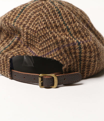美品 POLO RALPH LAUREN キャップ CP-93 ロングビル ツイード チェック メンズ SIZE ONE ポロ・ラルフローレン